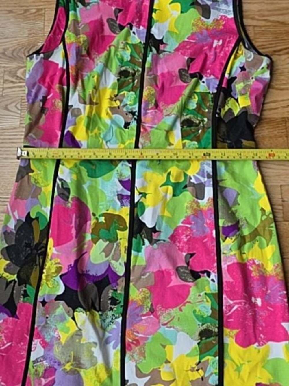(8) Calvin Klein Floral Sleeveless Dress Summer Gardencore Vacation Wedding MOB - Picture 6 of 9
